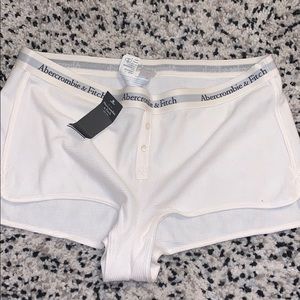 Pajama shorts white/cream